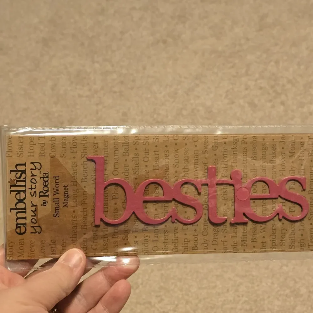 Demdaco Embellish Your Story‎ by Roeda Magnet 3 Pack Besties / Friends / Sisters